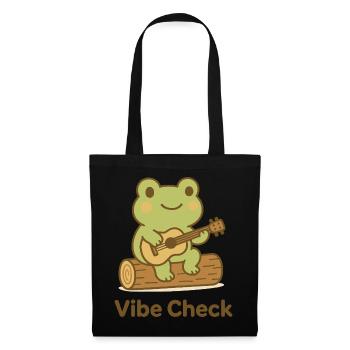 Frog on Log Guitare acoustique - Sac en tissu - noir - Devant