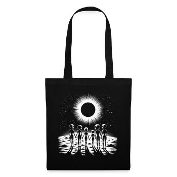 Silhouette Cosmique Cercle Familial - Sac en tissu - noir - Devant