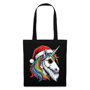 Santa Unicorn Xmas Magic Christmas - Tote Bag - black - Front