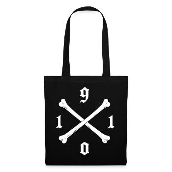 1910 hamburg Fußball Fan piraten Tasche, Tasse - Stoffbeutel - Schwarz - Vorne