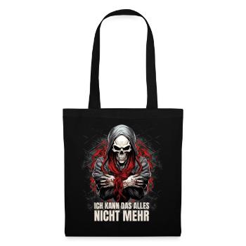 Je ne peux plus faire tout ça - Sac en tissu - noir - Devant