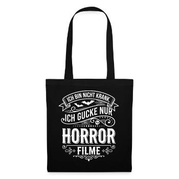 Horror Movies Saying Ornament Design - Tote Bag - black - Front