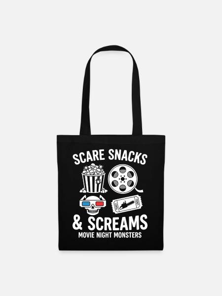 Scare Snacks & Screams - Stoffbeutel - Schwarz