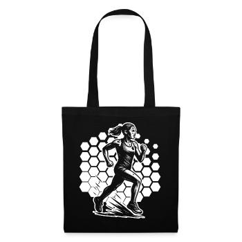Clear running message - Tote Bag - black - Front