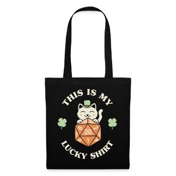 C’est ma chemise porte-bonheur - Sac en tissu - noir - Devant