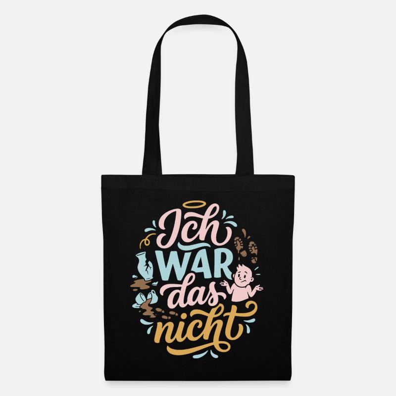 Ich war das nicht - Stoffbeutel - Schwarz