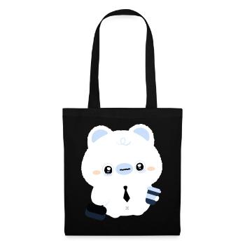 Café de l’ours polaire fatigué - Sac en tissu - noir - Devant