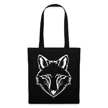Fuchs - Stoffbeutel - Schwarz - Vorne