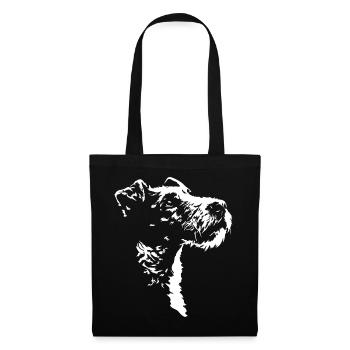 Fox Terrier Silhouette Fox Terrier Dogs Wilsigns - Tote Bag - black - Front