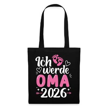 Oma 2026 - Stoffbeutel - Schwarz - Vorne