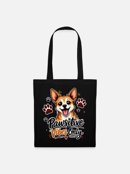 Pawsitive Vibes Only - Tote Bag - black