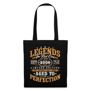 2008 Vintage Vintage Birthday Gift Retro - Tote Bag - black - Front