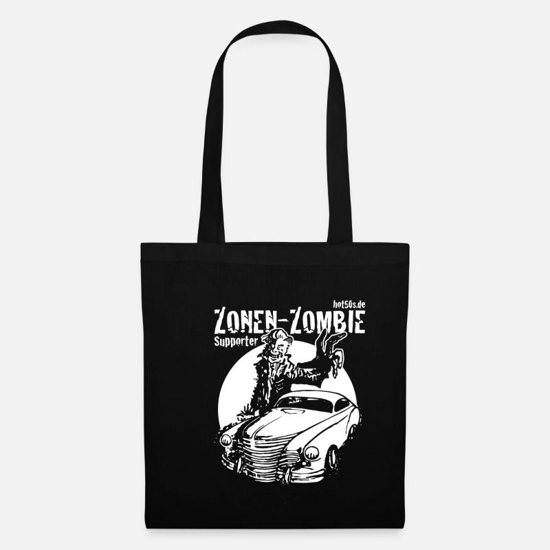 Zonen Zombie Supporter, Design von Mondwinkel - Stoffbeutel - Schwarz