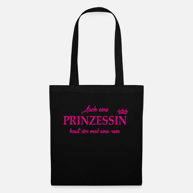 Prinzessin haut rein - Stoffbeutel - Schwarz