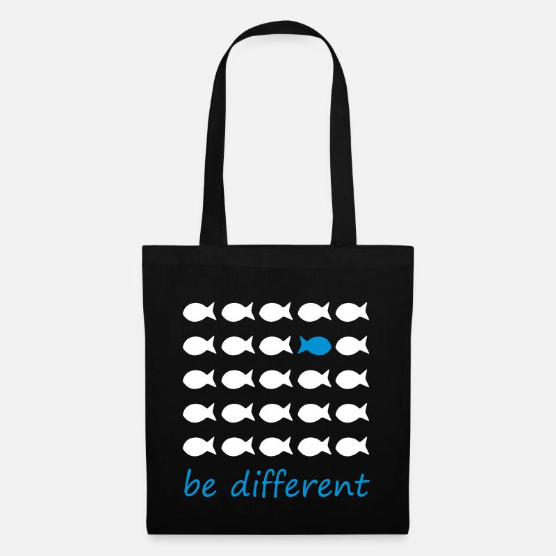 être différent - Sac en tissu - noir
