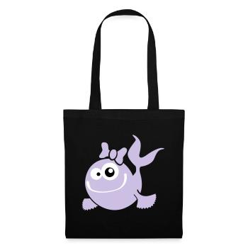 fish_girl - Tote Bag - black - Front