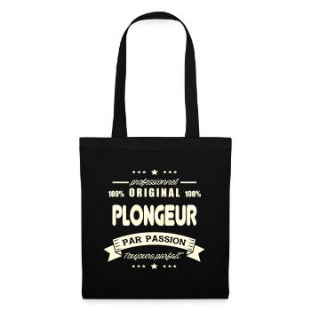 le Plongeur Original - Sac en tissu - noir - Devant