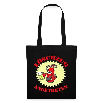 Löschzug angetreten - Stoffbeutel - Schwarz - Vorne
