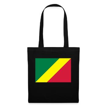drapeau Congo Brazzaville - Sac en tissu - noir - Devant