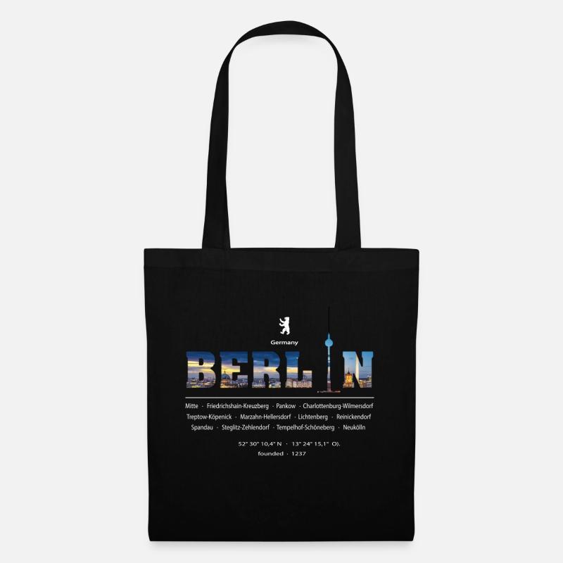 Berlin - Sac en tissu - noir
