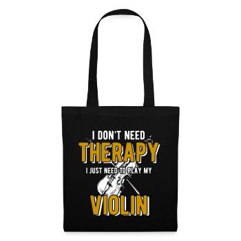Violin violin musician music instrument gift - Tote Bag - black - Front