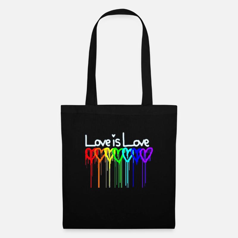 l'amour c'est l'amour - Sac en tissu - noir