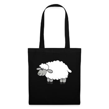 mouton - Sac en tissu - noir - Devant