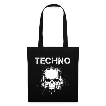Hardstyle Techno - Stoffbeutel - Schwarz - Vorne