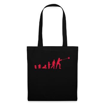 Evolution hammer throw men adult baby - Tote Bag - black - Front