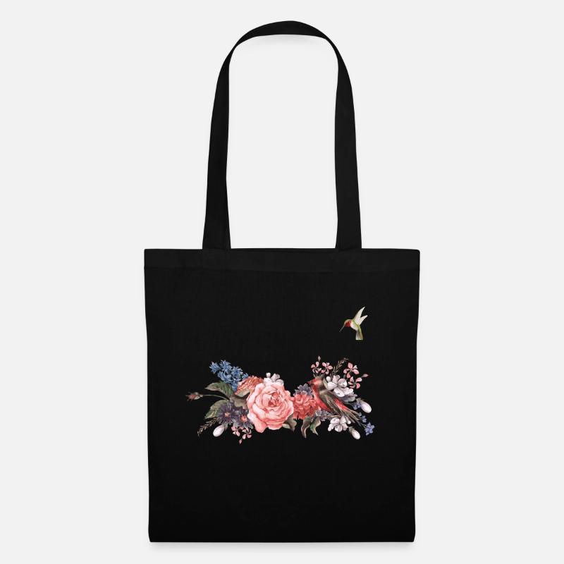 flower - Tote Bag - black