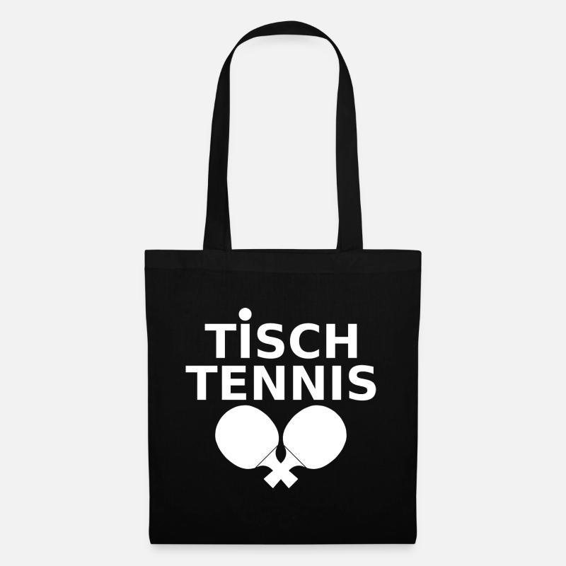 Tischtennis - Stoffbeutel - Schwarz