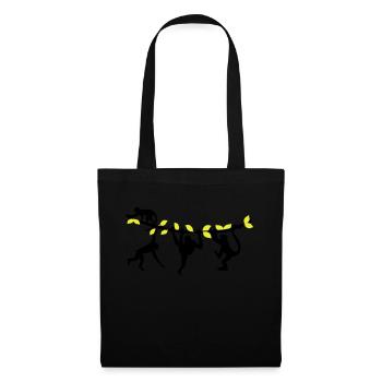 climbing monkeys - monkey - Tote Bag - black - Front