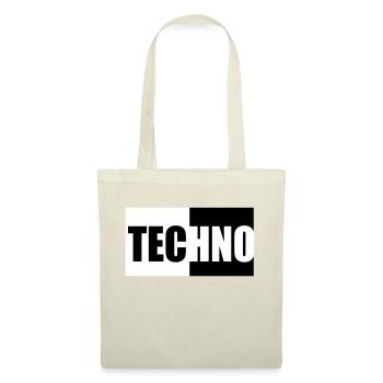 Techno - Stoffbeutel - Natur - Vorne