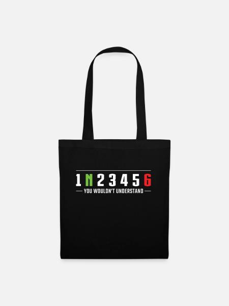 1N23456 You wouldn’t understand Motorcycle gears - Tote Bag - black