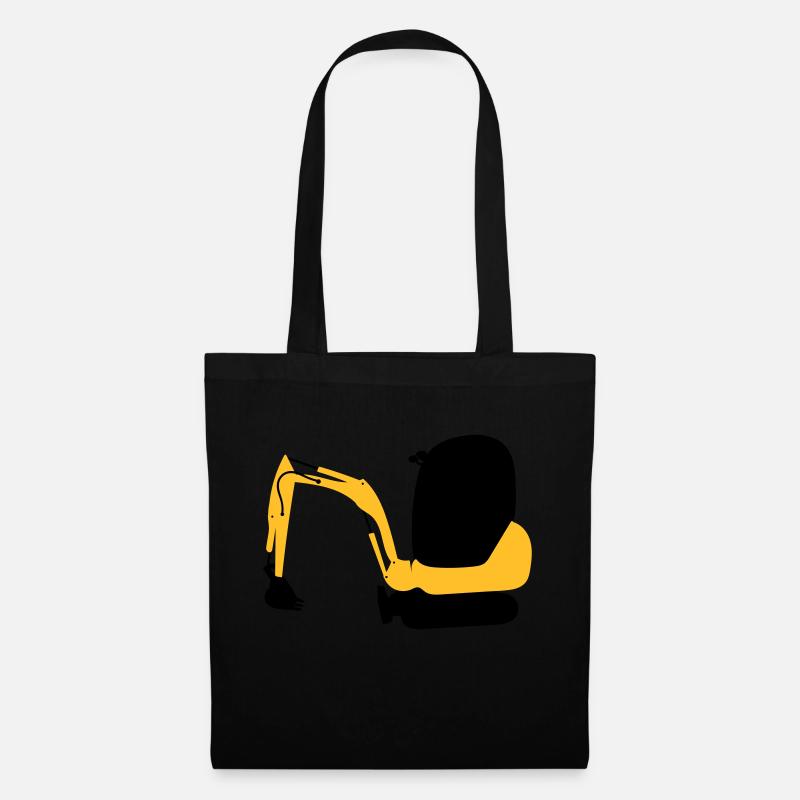 pelleteuse - Sac en tissu - noir
