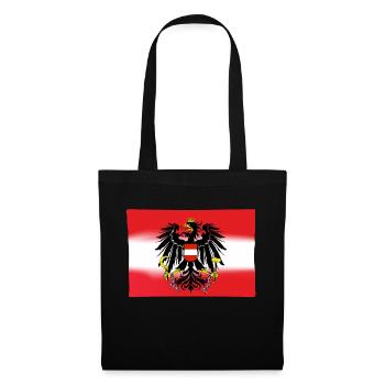 Austria flag with eagle - Tote Bag - black - Front