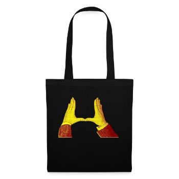 hands - Sac en tissu - noir - Devant