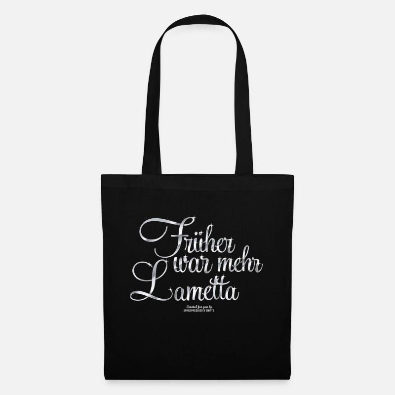 Früher war mehr Lametta - Stoffbeutel - Schwarz