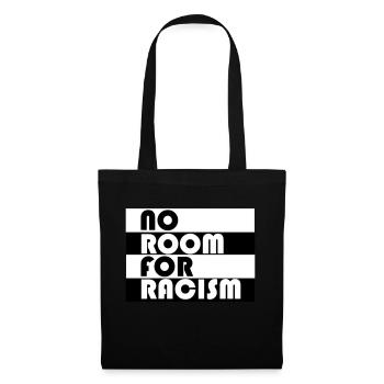 Pas de place pour le racisme - Sac en tissu - noir - Devant