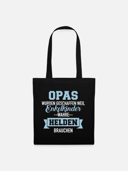 Opa - Stoffbeutel - Schwarz