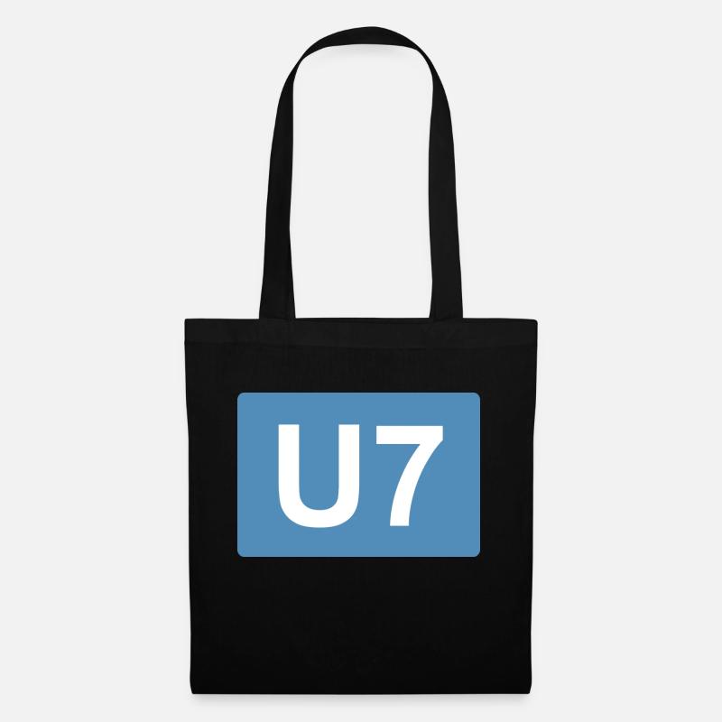 Berlin U-Bahn U7 - Stoffbeutel - Schwarz