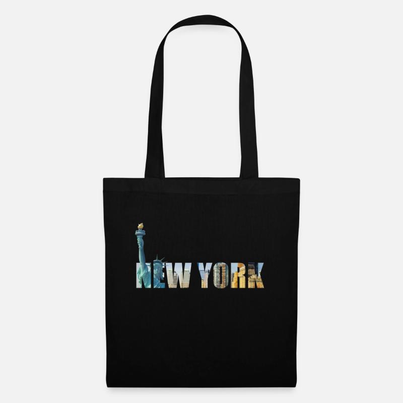 New York - Stoffbeutel - Schwarz