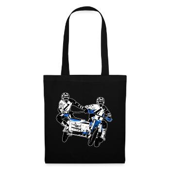 Sidecarcross - sidecar moto cross - Tote Bag - black - Front