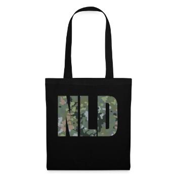 GB Camouflage NLD Text! - Stoffbeutel - Schwarz - Vorne