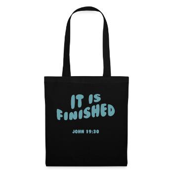 it is finished - Christian clothes - Tote Bag - black - Front