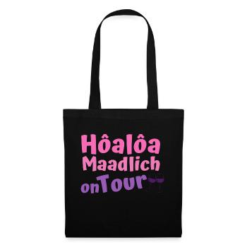 Hoaloa Maadlich on tour Hohenlohe Mädels Frauen - Stoffbeutel - Schwarz - Vorne
