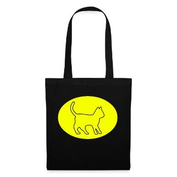 Chat - Sac en tissu - noir - Devant