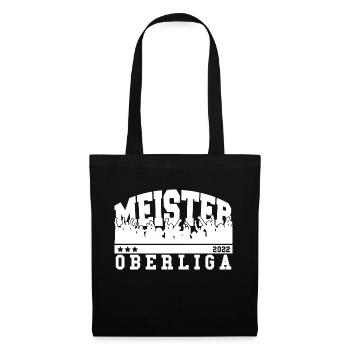 Meister 2022 Oberliga Aufstieg Fußball - Stoffbeutel - Schwarz - Vorne