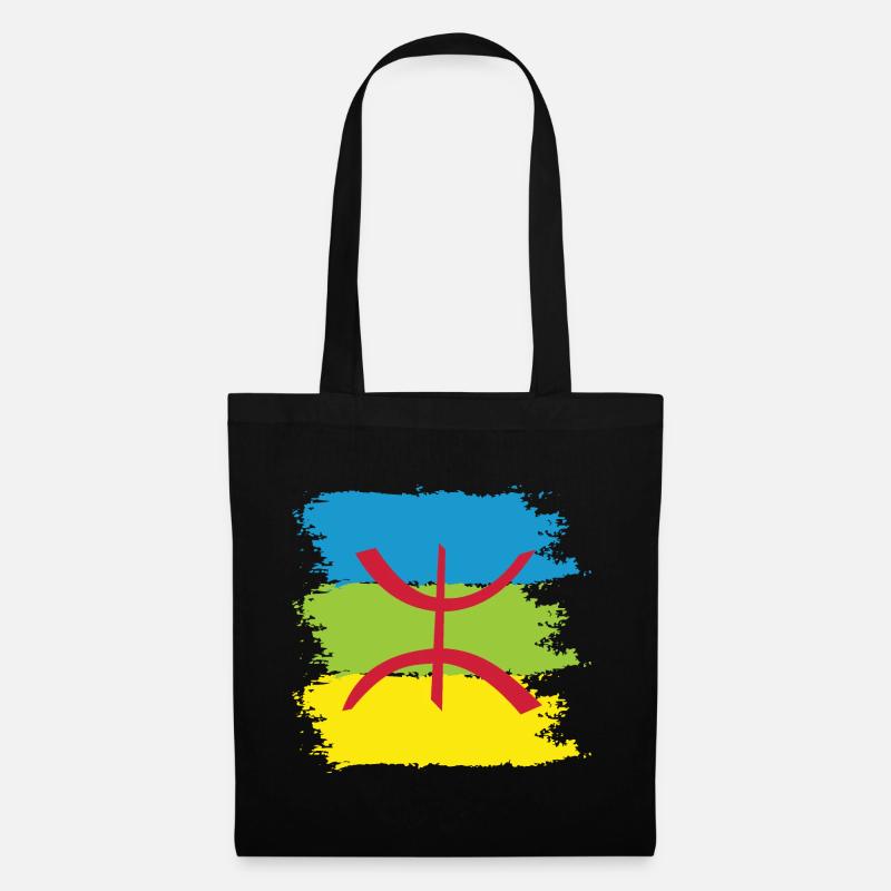 Flagge von Amazigh - Stoffbeutel - Schwarz