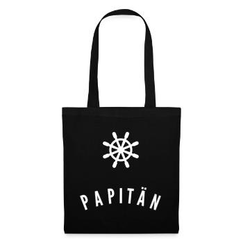 Papitän - Stoffbeutel - Schwarz - Vorne
